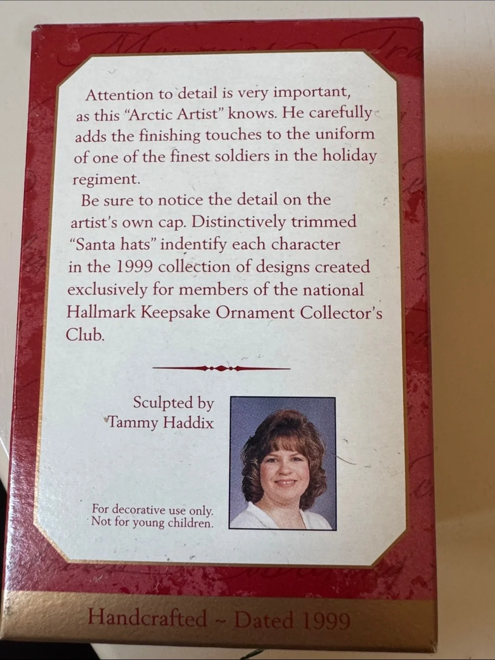Hallmark Keepsake Ornament Arctic Artist - Red, Green, White, Purple, Yellow